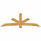Ekena Millwork Alberta Rough Sawn Timber Gable Bracket, Western Red Cedar, 96"W x 32"H x 6"D x 6"F, 8/12 Pitch GBW096X32X0606ALB00RWR - alternate 1